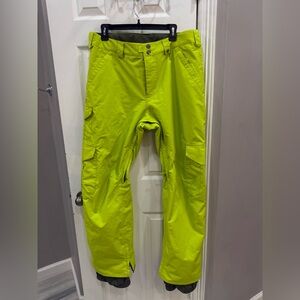 Burton Bright Yellow Cargo Pants